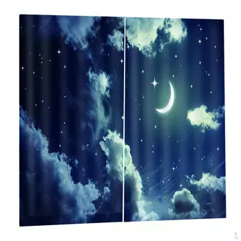 Ночь Гостиная Спальня Оконные шторы 2