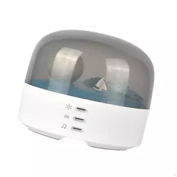 Ночная лампа Moon с динамиком BT, прикроватная лампа, уникальная, портативная, с рассеянным светом для спальни белый