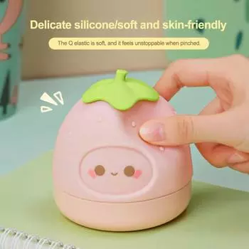 Ночная лампа с изображением клубники и красочным мерцанием, без затемнения, с сенсорным управлением, прикроватная лампа, антистрессовая игрушка