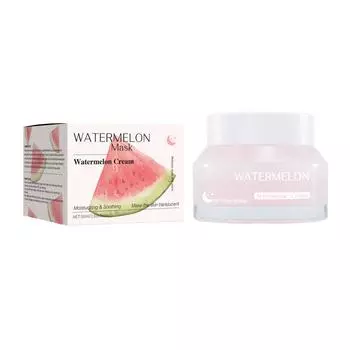Ночная маска 50 мл Ночной уход за кожей Гладкий ночной крем с экстрактом арбуза для увлажнения One Size