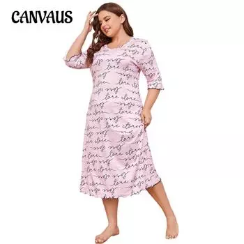 Ночная рубашка больших размеров для женщин, весна-лето, с короткими рукавами, модная повседневная свободная длинная пижама 1XL розовый