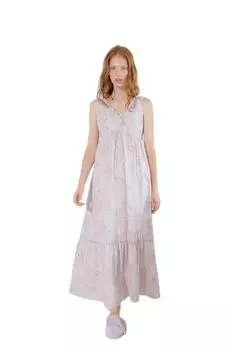 Ночная рубашка Газовое платье без рукавов Фиолетовый M [Narue] 50/Двойной Мимоза-подобный женский фиолетовый