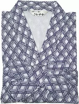 Ночная рубашка из марли для мужчин Ночная рубашка из марли для мужчин SML L0 Двойная марля хлопок Ночная рубашка Пижамы Yukata Inn Nursing Care Hospitalization