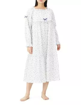 Ночная рубашка из марли Petite Rose Dress Blue M [Narue] 50/Double Womens синий