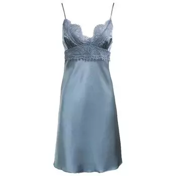 Ночная рубашка из шелка Mulberry для женщин, сексуальная кружевная ночная рубашка с открытой спиной и бретелями, сексуальная шелковая ночная рубашка с V-образным вырезом, женская ночная рубашка в подарок S