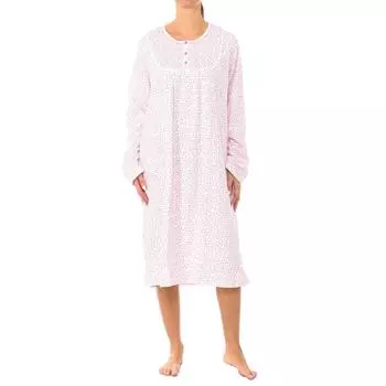 Ночная рубашка с длинными рукавами 90884 для женщин 50 розовый