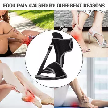 Ночная шина для голеностопного сустава, дышащая, портативная, легкая, для ног розовый