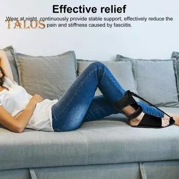 Ночная шина для лечения подошвенного фасциита, регулируемая ортопедическая опора для стопы, ахиллит, тендинит, облегчение боли в пятке, поддерживающая шина для мужчин и женщин синий