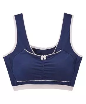 Ночная сорочка Dream Stretch, облегающая грудь 6L [Nissen] Женский бюстгальтер, (Смешанный хлопок), Военно-морской,