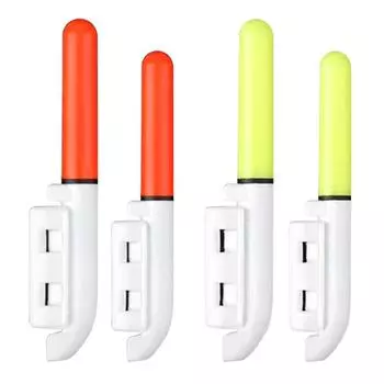 Ночная удочка с оповещением о кончике удочки, светодиодный индукционный сигнализатор поклевки рыбы, световые снасти Large green light + battery