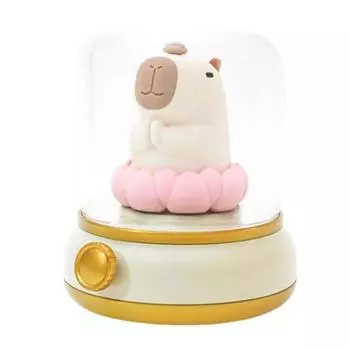 Ночник Капибара Милый Перезаряжаемый Светильник Диммируемый Функция Таймера Двухрежимный Светодиодный Прикроватный Светильник Настольное Украшение B