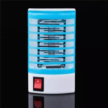 Ночник Лампа от комаров Светодиодный датчик Репеллент от комаров Электронная ловушка Мини синий