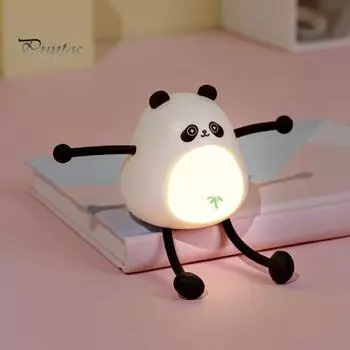 Ночник Мини Милый Розовый Свинья Дизайн Держатель Для Телефона Очаровательный Теплый Свет Перезаряжаемый Расслабляющий Светодиодный Ночник розовый