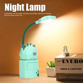 Ночник настольный светильник светодиодный 5 В 3 Вт гусиная шея USB зарядка фигурка оленя для домашнего стола YC-5802