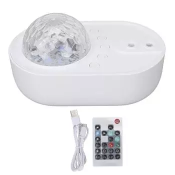 Ночник-проектор, 10 цветовых режимов, яркость, регулируемая музыка, проекционная лампа со звездным небом, подарок