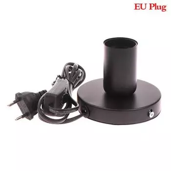 Ночник с линейной головкой лампы E27 Цоколь для настольной лампы Украшение лампы EU чёрный