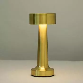 Ночник с перезаряжаемым управлением, сенсорный светильник с регулируемой яркостью, неяркое освещение, защита глаз, светодиодная панель в стиле ретро чёрный