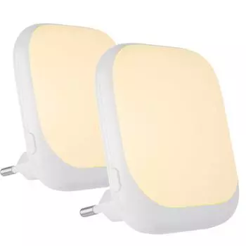 Ночник с вилкой для Великобритании и датчиком сумерек, 3 уровня яркости, 2700 K, теплый свет