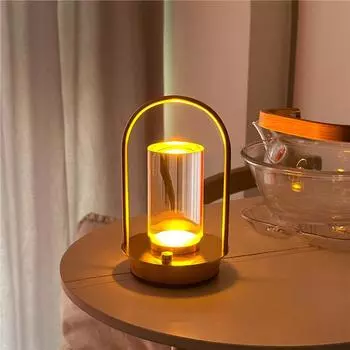 Ночник Z3 у кровати в спальне серый ясень