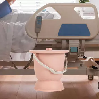 Ночной горшок, переносное судно, плевательница, писсуар с крышкой для женщин, мужчин, женщин розовый