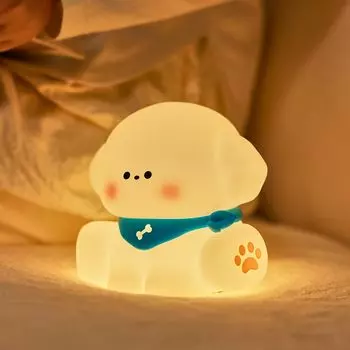Ночной интерьер для собак, прикроватная тумбочка с USB-сенсором, комната для кормления грудью, непрямой теплый, легкий в создании, милый свет, свет, лампа, дети, регулируемая яркость, таймер,
