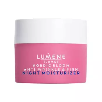 Ночной крем Lumene Vegan для упругости и эластичности кожи 50 мл Ночной увлажняющий крем Lumo Nordic Bloom Firm 50 мл Веганский - против морщин и - -