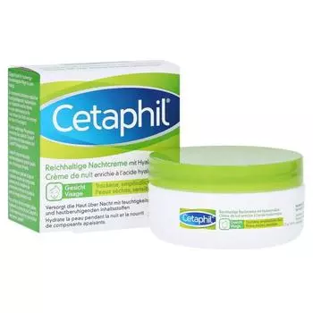 Ночной крем с гиалуроновой кислотой Cetaphil 48 г
