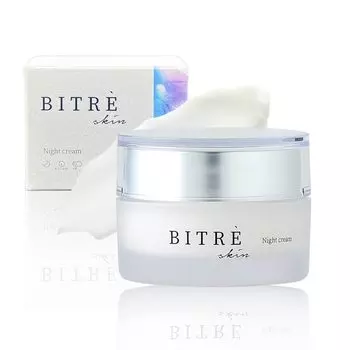 Ночной крем Vitreskin 50 г Ночной крем 3 месяца Сухая дряблая кожа кожи Содержит экстракт алоэ вера и сакэ (Освежающее ощущение/Не липкий)