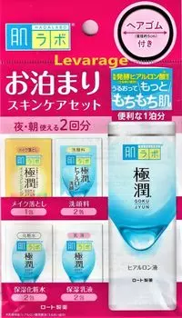 Ночной набор для ухода за кожей Hada Labo Gokujun с резинкой для волос Ночной набор 4987241147298