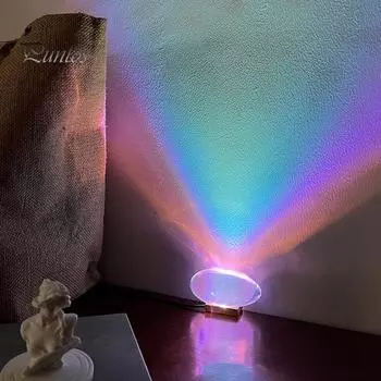 Ночной проекционный светильник «Ангельские глазки», цветная настольная лампа, энергосберегающий мини-размер, декоративный настольный светильник, атмосферный ночник разноцветный