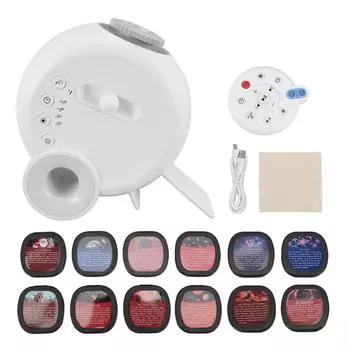 Ночной проектор со звездами Bluetooth-динамик, USB-проектор ночного неба с 15 лампами белого шума