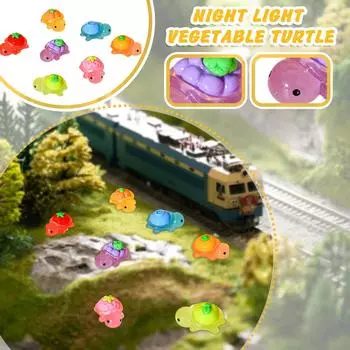 Ночной свет, 50 шт. Миниатюрные фигурки для прятаться, фигурки животных, для украшения сада своими руками, кукольный домик, микроландшафт One Size