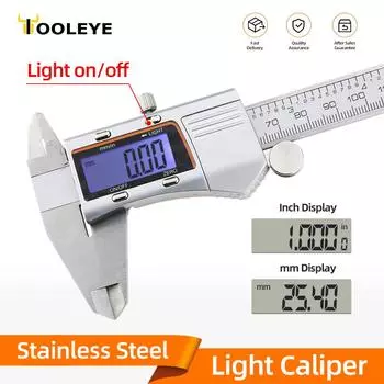 Ночной свет Дисплей Штангенциркуль Пахомер Цифровая Линейка Измерительные Приборы Цифровой Микрометр Электронный Штангенциркуль Толщиномер