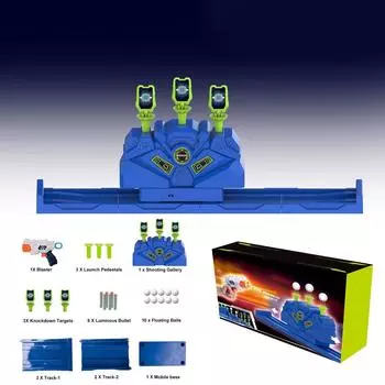 Ночной свет стрельба мишень практика детский набор игрушек для стрельбы, детские игрушки для взрослых One Size