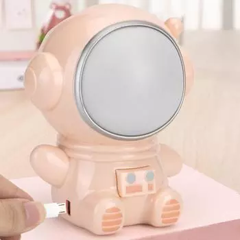 Ночной светильник 3 режима светодиодный красочный милый астронавт внешний вид USB порт ночник для спальни общежития