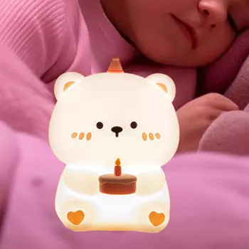 Ночной светильник Bear Mini Table Перезаряжаемый атмосферный настольный светильник USB Night для детей