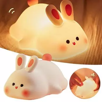 Ночной светильник Big Face Rabbit Pat One size белый