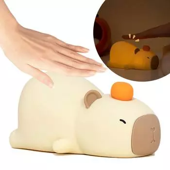 Ночной светильник Capybara LED Lamp USB перезаряжаемый атмосферный светильник для детской спальни