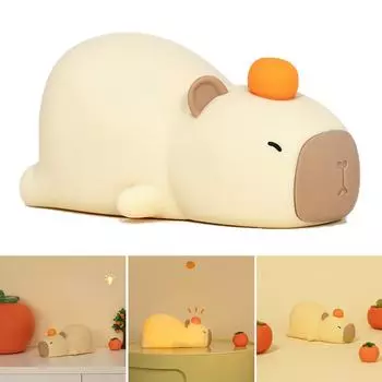 Ночной светильник Capybara, прикроватная лампа, силиконовый детский ночник, 7 цветов с таймером для детской спальни, подарки на день рождения для мальчиков и девочек