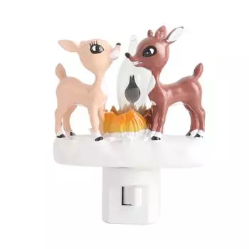 Ночной светильник для костра, мерцающий, смоляной, теплый, милый, портативный, декоративный, 3D, светодиодный, настенный, ночной светильник