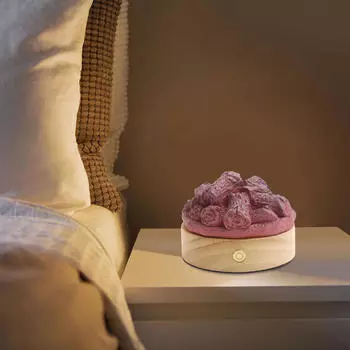 Ночной светильник для костра, прикроватная лампа, дрова, стол для дома, столешница, подарок на День святого Валентина light brown base