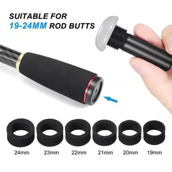 Ночной светильник для рыбалки для удочки диаметром 19-24 мм, сверхлегкая компактная удочка, умная лампа с подсветкой чёрный