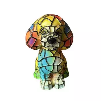 Ночной светильник Dog Series Art, французская лампа, лампа Corgi, настольный ночник с витражной смолой, светодиодный столик для милых питомцев, винтажный декор для дома в виде животных One Size