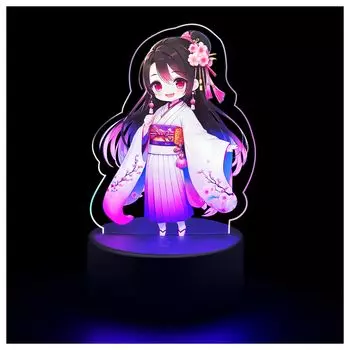 Ночной светильник Ita Acrylic Board Character Acrylic Stand LED Light Dimmable Color 7 Colors RGB Conversion Light USB Compatible Indirect Lighting Cute