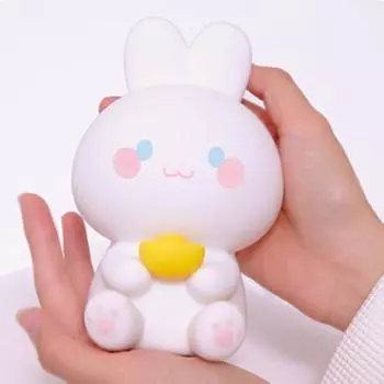 Ночной светильник «Кролик» с регулируемой яркостью, без мерцания, креативная форма, мягкое освещение, функция синхронизации, силиконовый светодиодный светильник, ночник-кролик, ночник для сна Rabbit