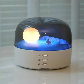 Ночной светильник Луна лампа Bluetooth динамик перезаряжаемый затемняемый детский спальный светильник для украшения спальни