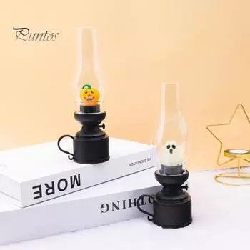 Ночной светильник на Хэллоуин для гостиной, настольные лампы для бутылок, симпатичная лампа-призрак в виде тыквы для спальни, гостиной, офиса A