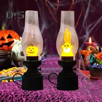 Ночной светильник на Хэллоуин для гостиной, настольные лампы для бутылок, симпатичная лампа-призрак в виде тыквы для спальни, гостиной, офиса A