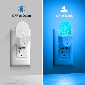 Ночной светильник RGB Plug-in, меняющий цвет от заката до рассвета, беспроводной светодиодный ночник для детей, гостиной, спальни, прикроватная лампа