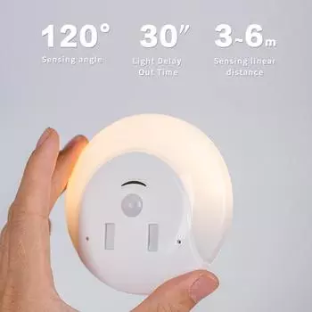 Ночной светильник с датчиком движения PIR Датчик движения PIR Детская спальня Шкаф для гардероба Лестница USB перезаряжаемый беспроводной настенный светильник